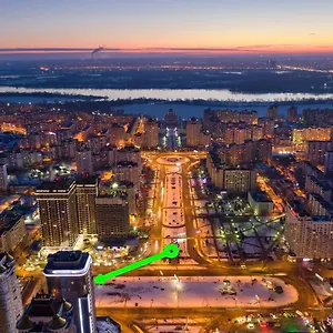 Апартаменты уютная студия на 21-м этаже Smart Plaza Obolon, Киев